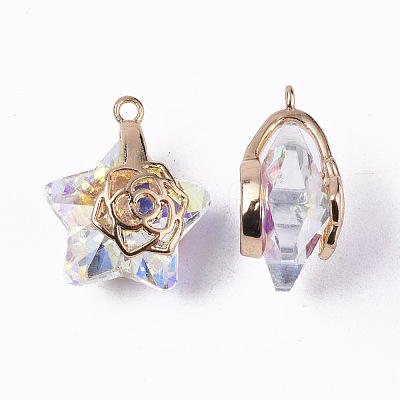 Electroplate Glass Pendants LS-X-EGLA-N005-003A-1