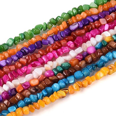 Natural Freshwater Shell Beads Strands SHEL-N037-04A-1