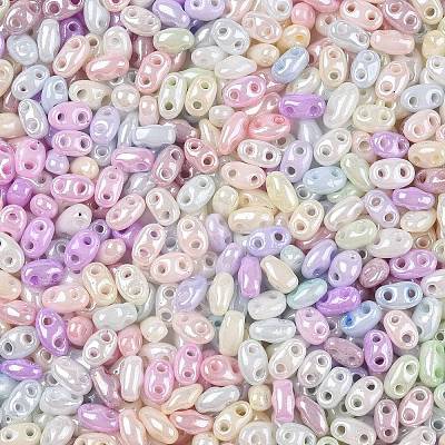 Opaque Colours Luster Glass Seed Beads SEED-T006-02A-1