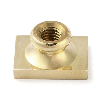Rectangle Flower Frame Brass Stamp Heads AJEW-M037-04G-03-1