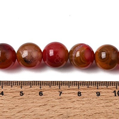 Natural Multi-Color Agate Beads Strands G-A261-B03-14mm-1