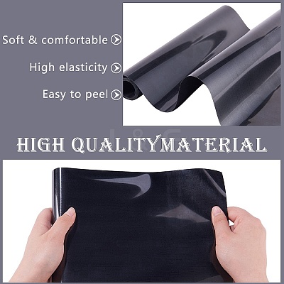 2 Rolls Black & White Heat Transfer Vinyl Roll DIY-SZ0003-62-1