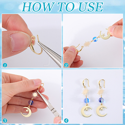 24 Pairs 2 Colors Brass Earring Hooks KK-SP0001-41-1