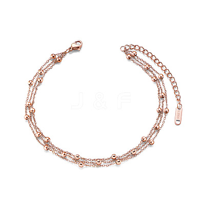 Stainless Steel Multi-Strand Anklet JA100A-1