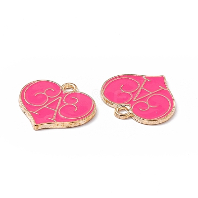 Alloy Enamel Pendants ENAM-H039-03G-C-1