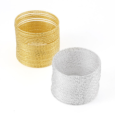 2Pcs 2 Colors Textured Iron Memory Beading Wire for Wire Wrap DIY Jewelry Making MW-TA0001-06C-1