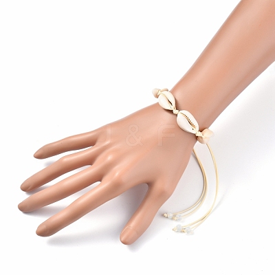 Adjustable Braided Bead Bracelets BJEW-JB05310-M-1
