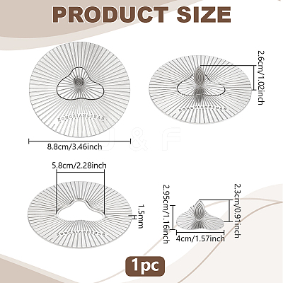 Alloy Candle Lids DIY-WH0308-966AS-1