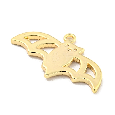 Halloween Themed Brass Pendants KK-L211-012G-04-1