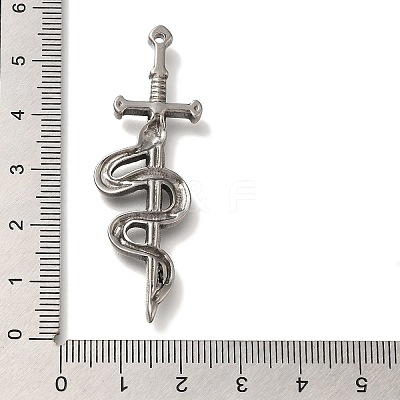 304 Stainless Steel Big Pendants LS-STAS-H223-12AS-1