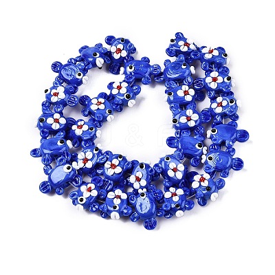 Handmade Lampwork Bumpy Beads Strands LAMP-T021-25C-1