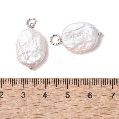 Natural Baroque Keshi Pearl Pendants PALLOY-JF05259-02-1