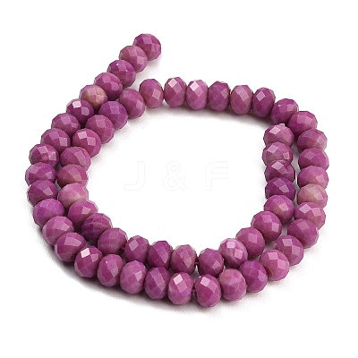 Faceted Dyed Natural White Jade Beads Strands GG-CBAE966-01A-N-1
