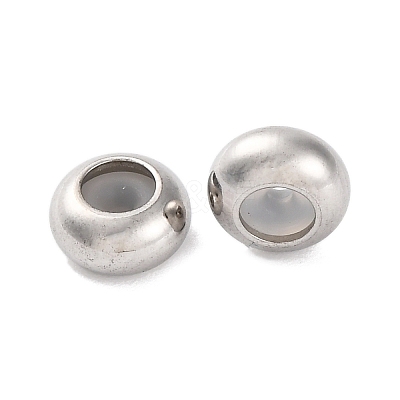 202 Stainless Steel Beads STAS-P238-10P-F-1