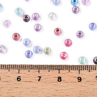 6/0 Transparent Inside Colours Glass Seed Round Beads X1-SEED-N006-004-1