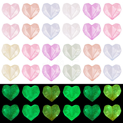 Luminous Transparent Acrylic Beads LACR-TA0001-07B-1