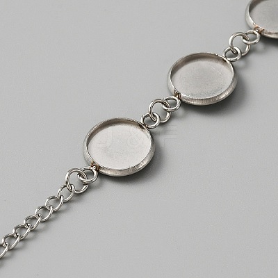 304 Stainless Steel Link Bracelet Making LS-FIND-WH0117-25P-1