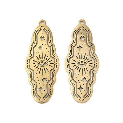 201 Stainless Steel Pendants LS-STAS-U052-02D-G-1