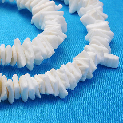 Natural Sea Shell Chips Beads Strands BSHE-Q024-02-1