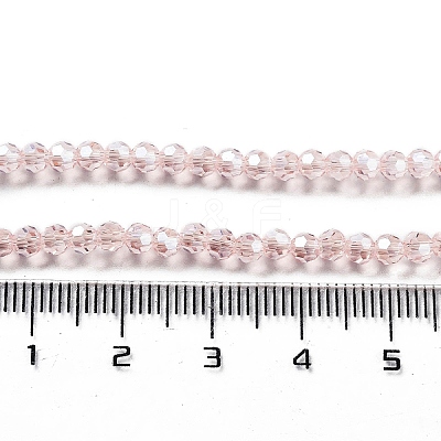 Electroplate Transparent Glass Beads Strands EGLA-A035-T3mm-A20-1