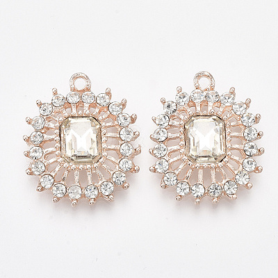 Rhinestone Pendants RB-S066-16KC-1