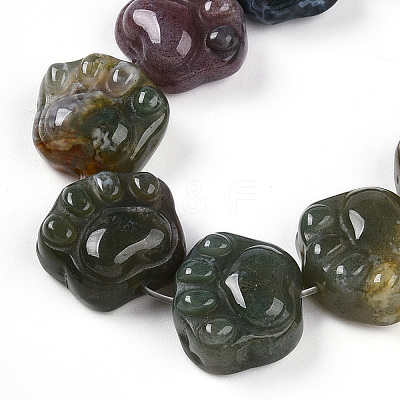Natural Indian Agate Beads Strands G-M108-A14-01-1