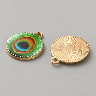 Printed Alloy Enamel Pendants FIND-WH0148-418B-1-1