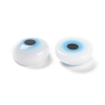 Handmade Lampwork Evil Eye Cabochons LAMP-E022-01B-1