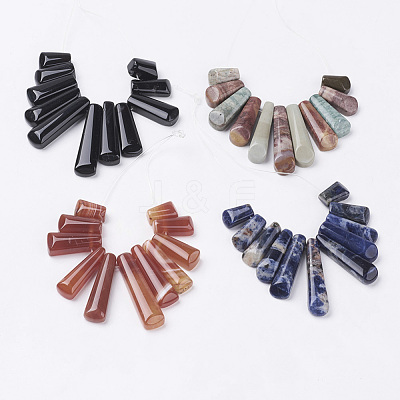 Natural Mixed Gemstone Beads Strands G-C035-M-1
