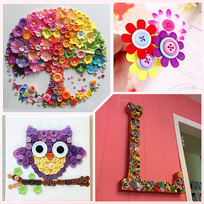 8 Colors Resin Buttons DIY-SP0003-99-1