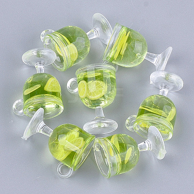 Resin Cup Pendants X-CRES-S359-11A-1