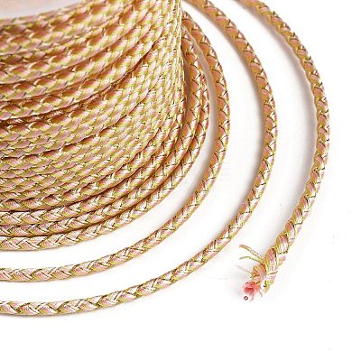 11M Polyester Braided Cord with Cotton Core & Metallic Thread OCOR-Z006-01-08-1
