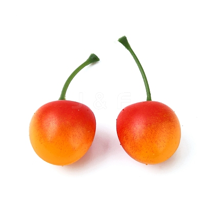 Mini Foam Imitation Cherries DIY-WH0030-27B-1