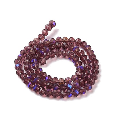 Electroplate Glass Beads Strands EGLA-A034-T4mm-L14-1