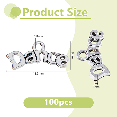 100Pcs Tibetan Style Alloy Pendants FIND-DC0007-68C-1
