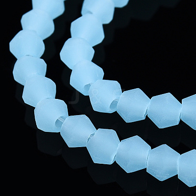 Imitation Jade Frosted Glass Bead Strands EGLA-A039-J2mm-MD03-1