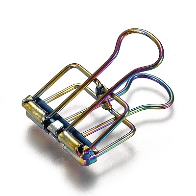 Metal Skeleton Frame Hollow Wire Binder Clips LS-DIY-I040-01C-1
