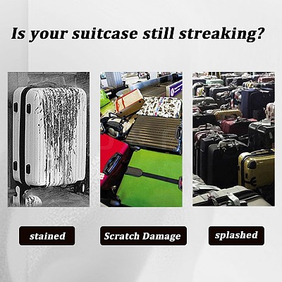 Transparent PVC Luggage Cover AJEW-WH20080-52B-1