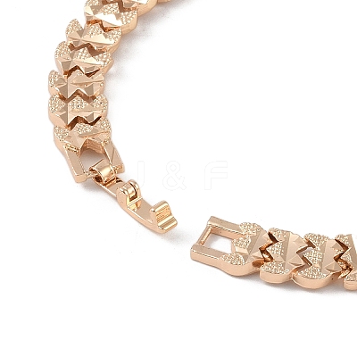 Brass Link Chain Bracelets for Women Men BJEW-P324-01H-KCG-1