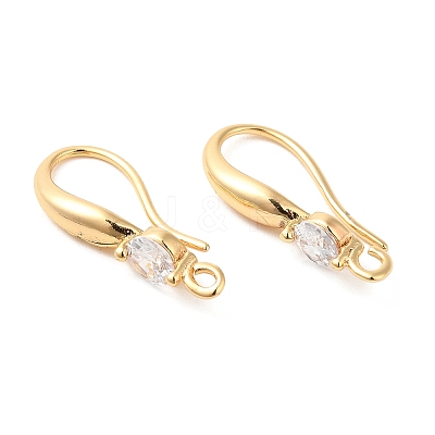 Brass Earring Hooks X-KK-F855-20G-1