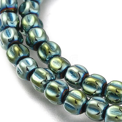 Electroplated Synthetic Non-magnetic Hematite Beads Strands G-C154-A01-01H-1