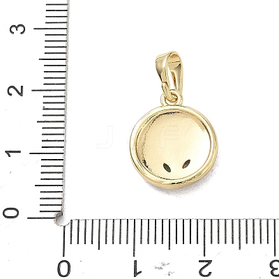 Brass Enamel Pendants KK-CBA3F25-10G-1