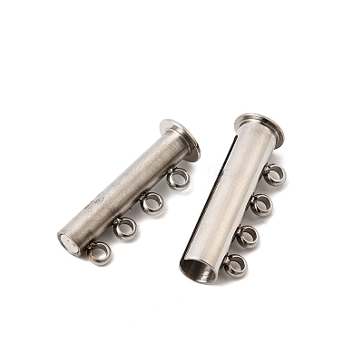 304 Stainless Steel Slide Lock Clasps STAS-F350-05C-P-1