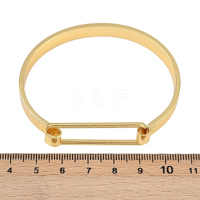 Elegant Brass Bangles for Women BJEW-C112-05G-1
