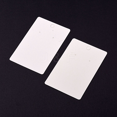 Rectangle Paper One Pair Earring Display Cards with Hanging Hole CDIS-YW0001-04-1