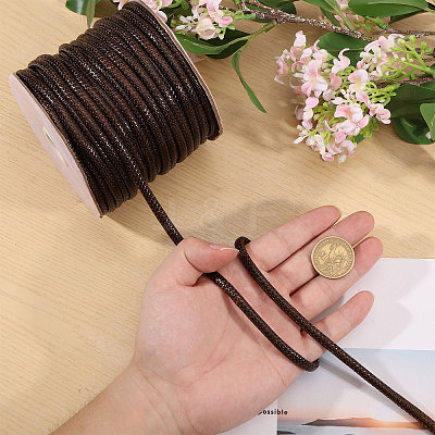 30M Braided Waxed Polyester Cords YC-WH0011-03D-1