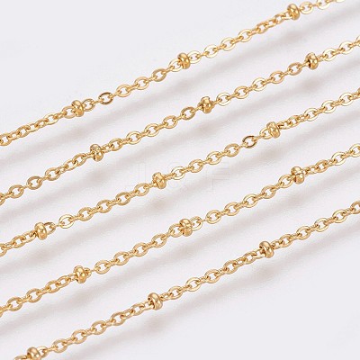 Ion Plating(IP) 304 Stainless Steel Cable Chain Anklets AJEW-P069-01G-1