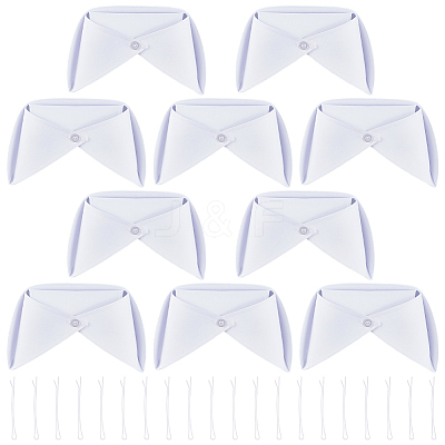 10Pcs Cotton Nurse Hat AJEW-CN0007-43-1