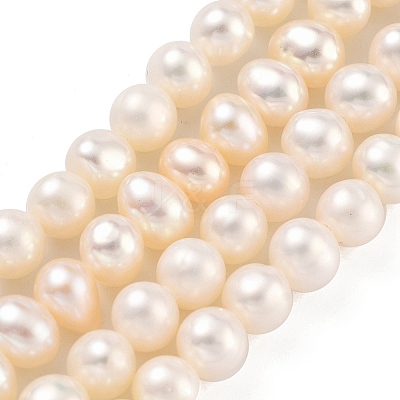 Natural Cultured Freshwater Pearl Beads Strands PEAR-C003-10H-1