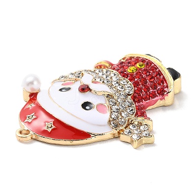 Christmas Zinc Alloy Rhinestone Pendnats PALLOY-K008-01D-KCG-1